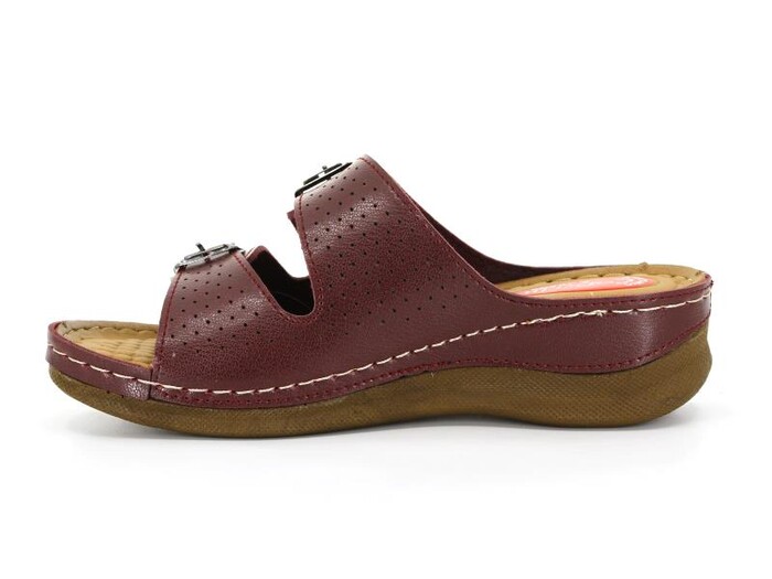 Foxter Zenne 610 Monta Derin Kutulu Günlük Terlik Bordo - Foxter (1)