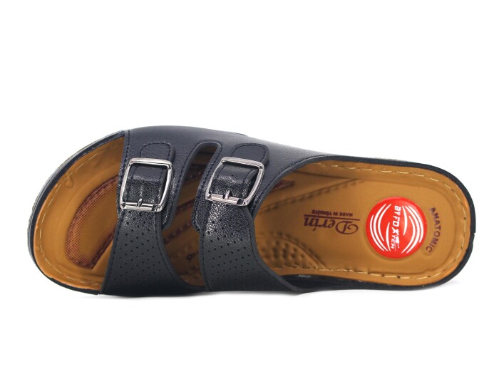 Foxter Zenne 610 Monta Derin Kutulu Günlük Terlik Siyah - 2