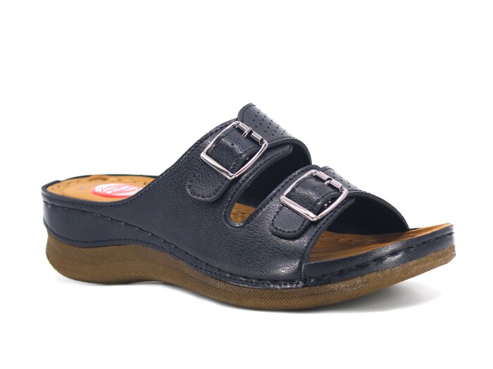 Foxter Zenne 610 Monta Derin Kutulu Günlük Terlik Siyah - 1