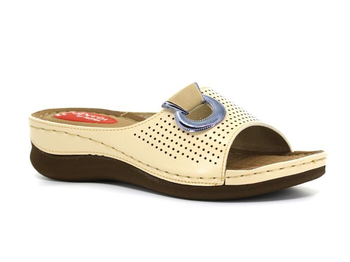 Foxter Zenne 616 Derin Monta Kutulu Günlük Terlik Bej - 1