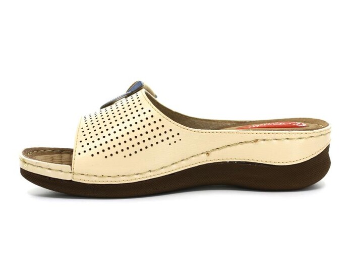 Foxter Zenne 616 Derin Monta Kutulu Günlük Terlik Bej - 2