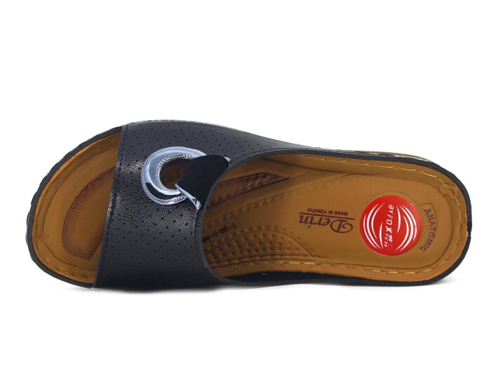 Foxter Zenne 616 Derin Monta Kutulu Günlük Terlik Siyah - Foxter (1)