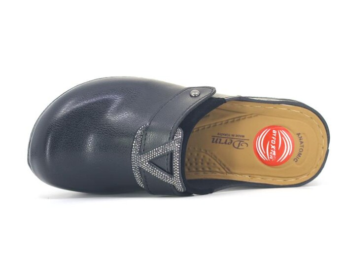 Foxter Zenne ZS-634 V Toka Kutulu Burnu Kapalı Terlik Siyah - Foxter (1)