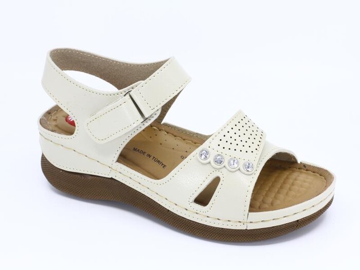 Foxter Zenne 690 Monta Derin Kutulu Sandalet Bej - Foxter