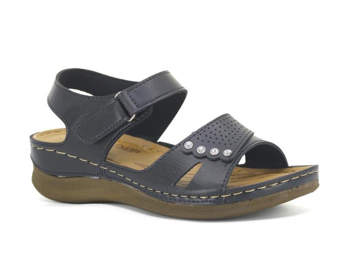 Foxter Zenne 690 Monta Derin Kutulu Sandalet Siyah - 1