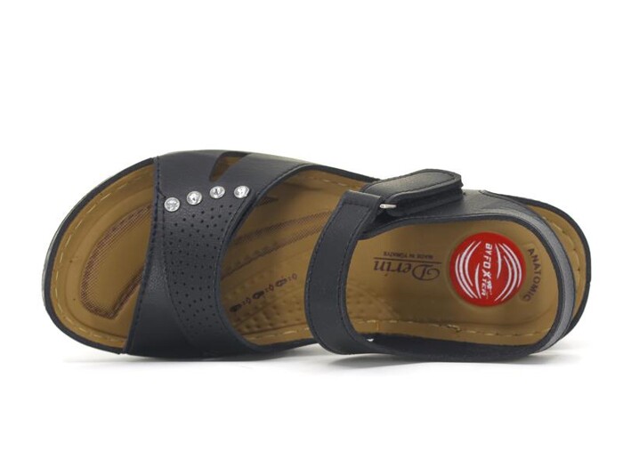 Foxter Zenne 690 Monta Derin Kutulu Sandalet Siyah - Foxter (1)