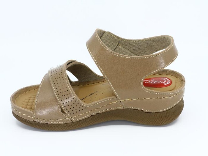 Foxter Zenne 690 Monta Derin Kutulu Sandalet Vizon - Foxter (1)