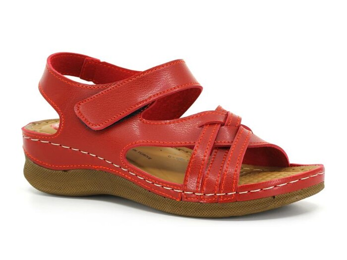 Foxter Zenne 694 Monta Derin Kutulu Sandalet Kırmızı - Foxter