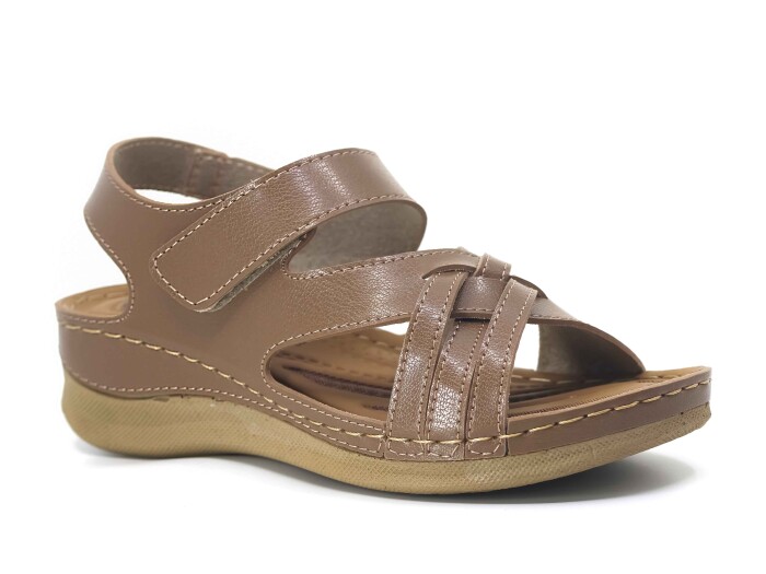 Foxter Zenne 694 Monta Derin Kutulu Sandalet Vizon - 1