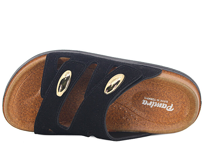 Foxter Zenne Z-24002 Çift Toka Kutulu Günlük Terlik Siyah - Foxter (1)