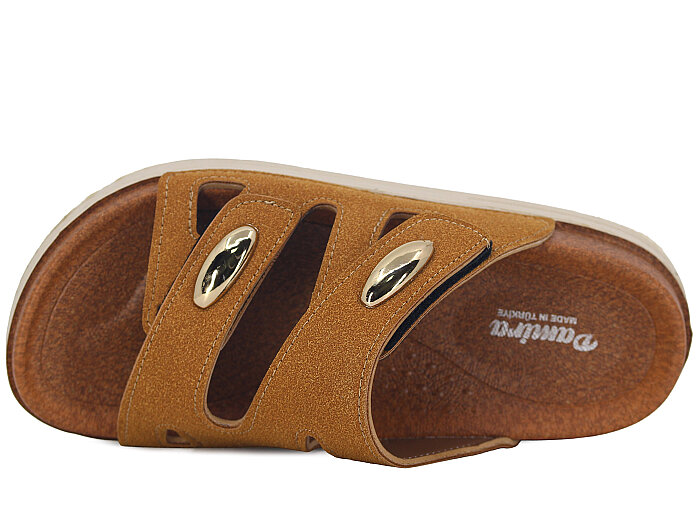 Foxter Zenne Z-24002 Çift Toka Kutulu Günlük Terlik Taba - Foxter (1)