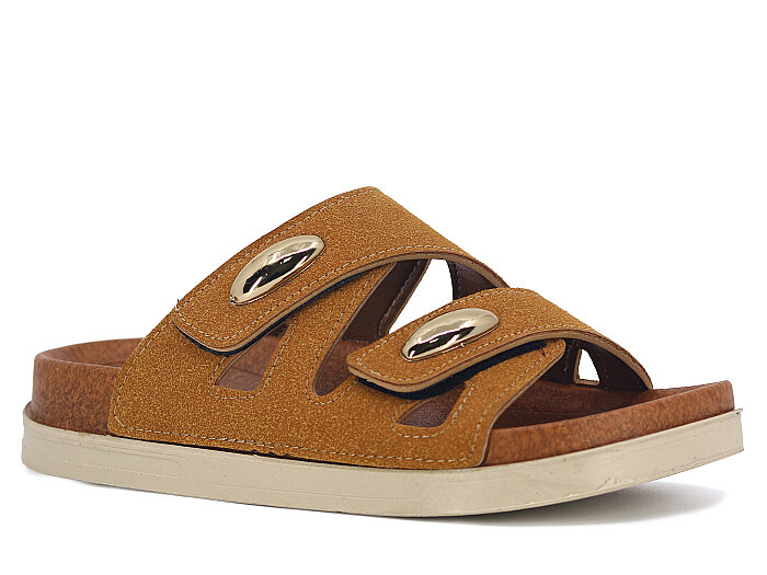 Foxter Zenne Z-24002 Çift Toka Kutulu Günlük Terlik Taba - 1