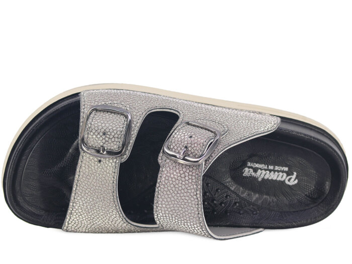 Foxter Zenne Z-24004 Çift Toka Kutulu Günlük Terlik Füme - 2