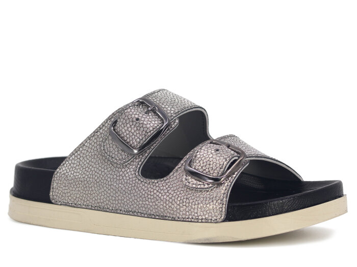 Foxter Zenne Z-24004 Çift Toka Kutulu Günlük Terlik Füme - Foxter