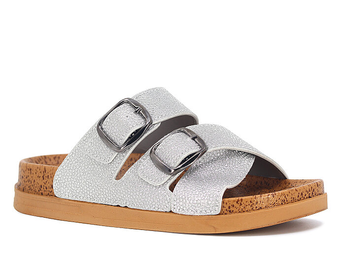 Foxter Zenne Z-24004 Çift Toka Kutulu Günlük Terlik Gri - 1