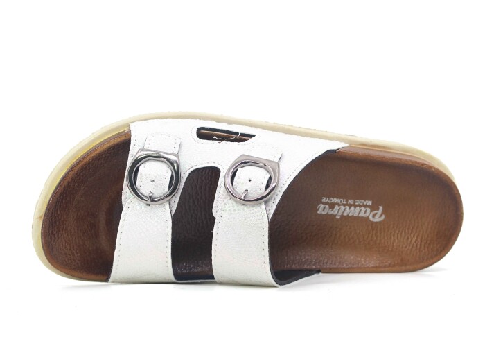 Foxter Zenne Z-25304 Çift Toka Kutulu Günlük Terlik Beyaz - Foxter (1)