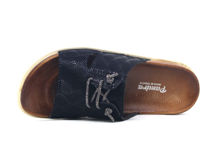 Foxter Zenne Z-25313 Bağcıklı Kutulu Günlük Terlik Siyah - Foxter (1)