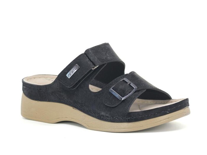 Foxter Zenne Z-4002 Hazal Monta Kutulu Günlük Terlik Siyah - 1