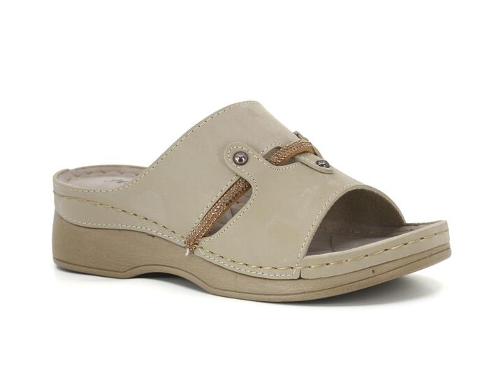 Foxter Zenne Z-4004 Hazal Monta Kutulu Günlük Terlik Bej 