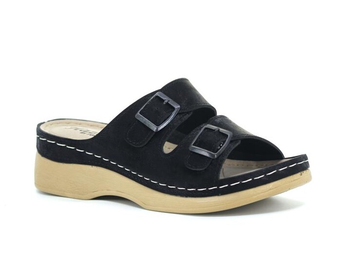 Foxter Zenne Z-4006 Hazal Monta Kutulu Günlük Terlik Siyah - 1