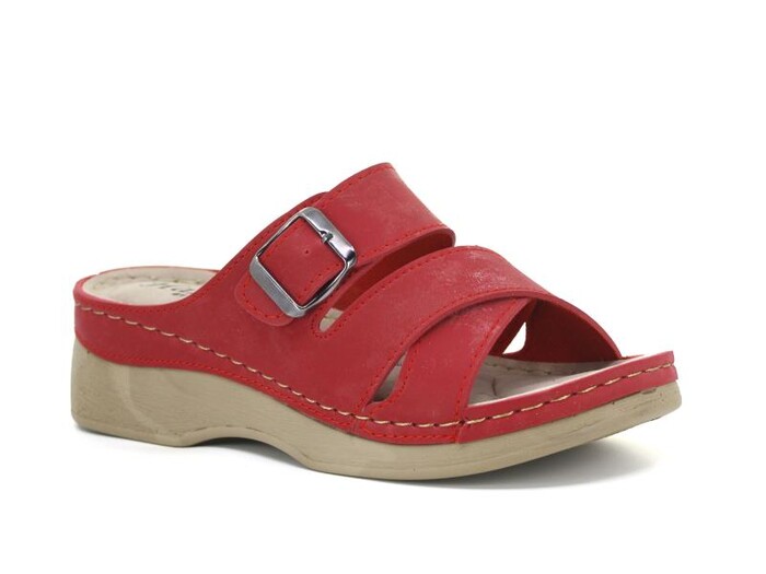 Foxter Zenne Z-4008 Hazal Monta Kutulu Günlük Terlik Bordo - 1