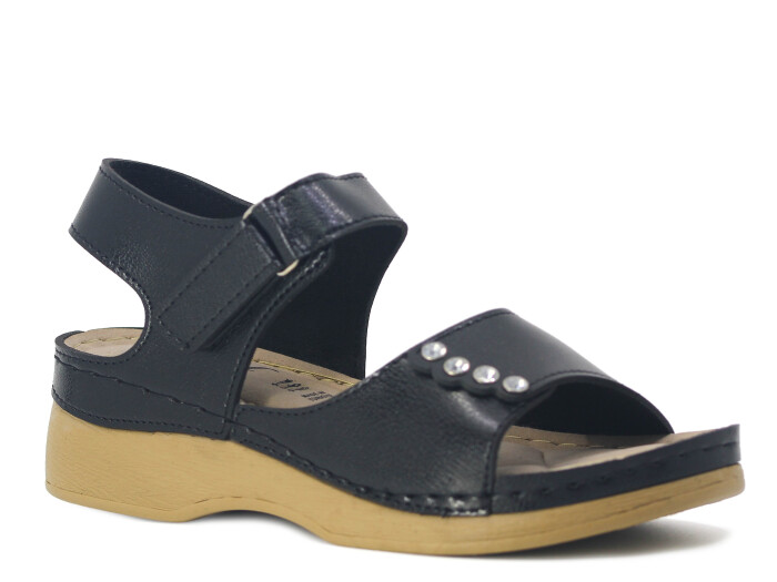 Foxter Zenne Z-4010 Hazal Monta Kutulu Sandalet Siyah - 1