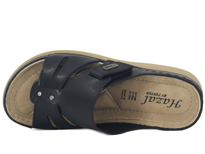 Foxter Zenne Z-4013 Hazal Monta Kutulu Günlük Terlik Siyah - 2