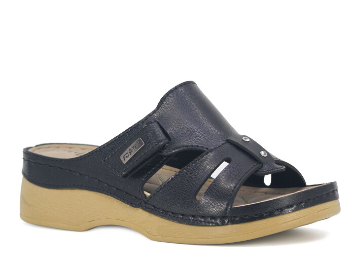 Foxter Zenne Z-4013 Hazal Monta Kutulu Günlük Terlik Siyah - 1