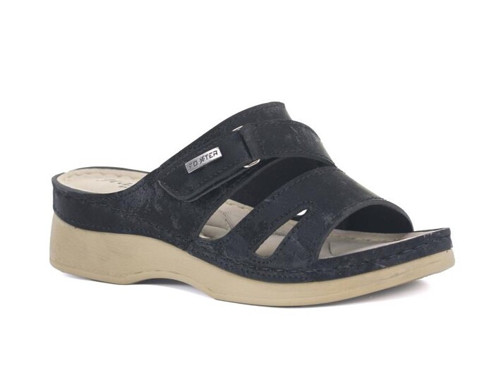 Foxter Zenne Z-4018 Hazal Monta Kutulu Günlük Terlik Siyah - 1