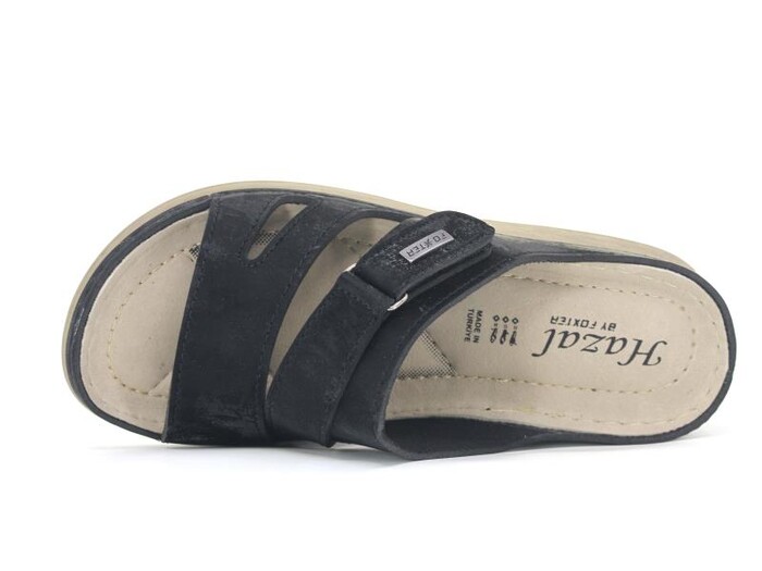 Foxter Zenne Z-4018 Hazal Monta Kutulu Günlük Terlik Siyah - 2