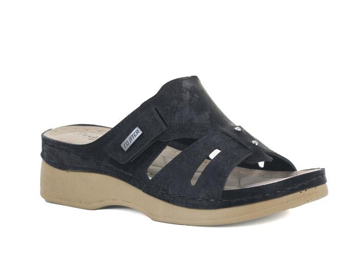 Foxter Zenne Z-4020 Hazal Monta Kutulu Günlük Terlik Siyah - Foxter