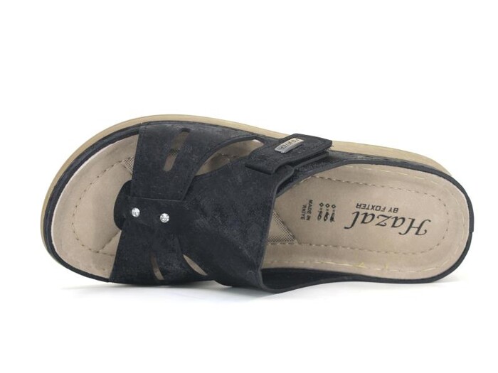 Foxter Zenne Z-4020 Hazal Monta Kutulu Günlük Terlik Siyah - Foxter (1)