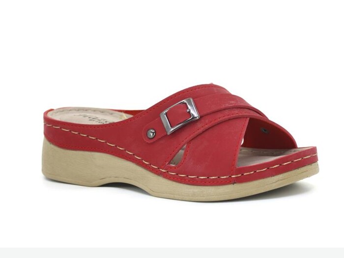 Foxter Zenne Z-4030 Hazal Monta Kutulu Günlük Terlik Kırmızı - Foxter