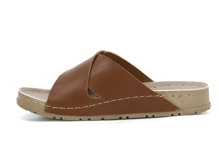 Foxter Zenne Z-4100 Eylül Çapraz Tokalı Monta Kutulu Günlük Terlik Taba - 2