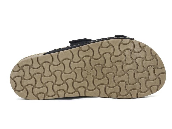 Foxter Zenne Z-4103 Eylül Cırtlı Tokalı Monta Kutulu Günlük Terlik Siyah - 3