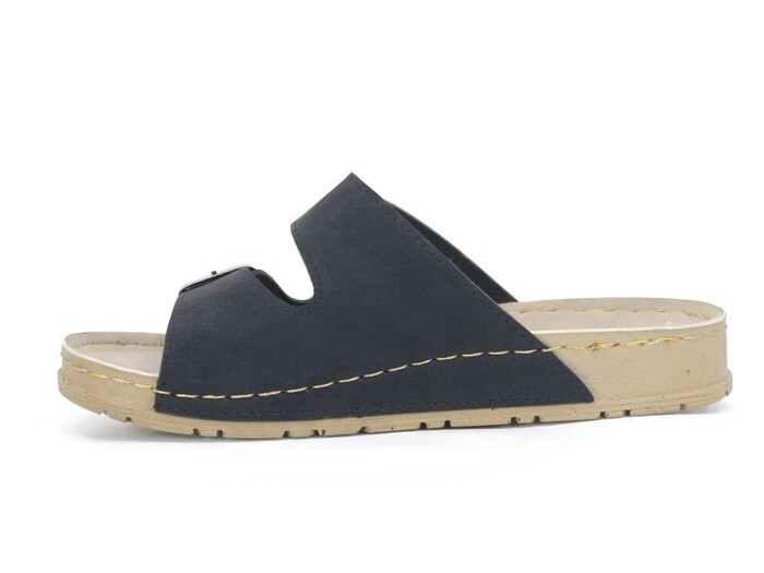 Foxter Zenne Z-4103 Eylül Cırtlı Tokalı Monta Kutulu Günlük Terlik Siyah - 2