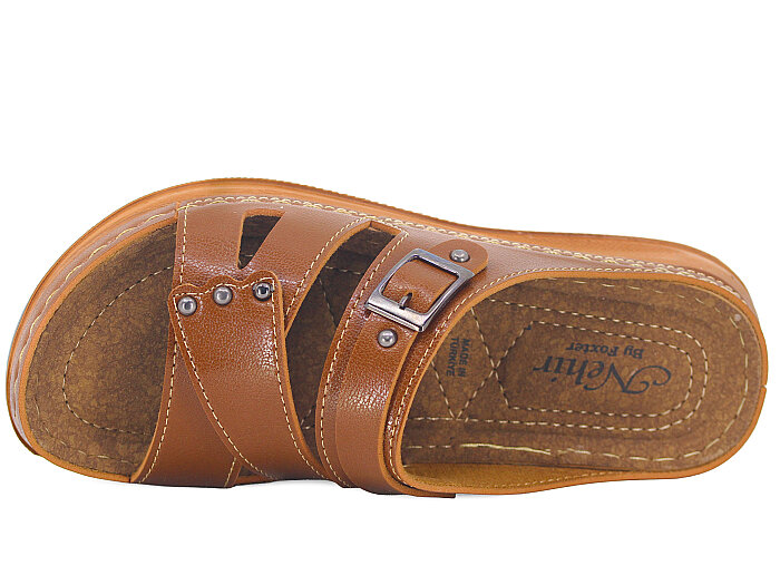 Foxter Zenne Z-4504 Nehir Monta Kutulu Günlük Terlik Taba - Foxter (1)