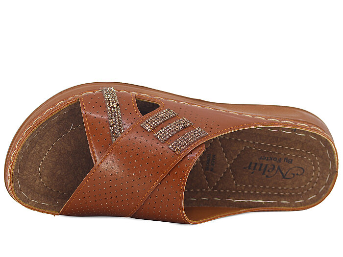 Foxter Zenne Z-4516 Nehir Çapraz Monta Kutulu Günlük Terlik Taba - 2