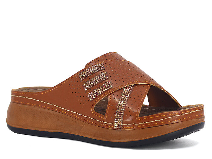 Foxter Zenne Z-4516 Nehir Çapraz Monta Kutulu Günlük Terlik Taba - Foxter