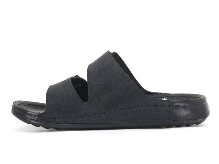 Foxter Zenne Z-452 Çapraz Spor Taban Kutulu Günlük Terlik Siyah - 2