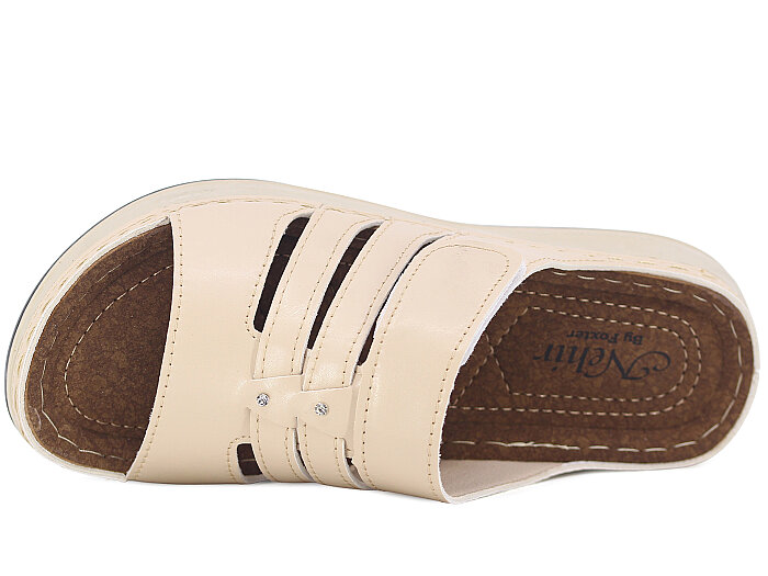 Foxter Zenne Z-4520 Nehir Monta Kutulu Günlük Terlik Bej - Foxter (1)