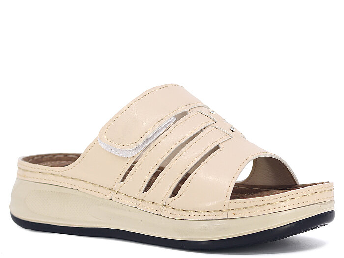 Foxter Zenne Z-4520 Nehir Monta Kutulu Günlük Terlik Bej - Foxter