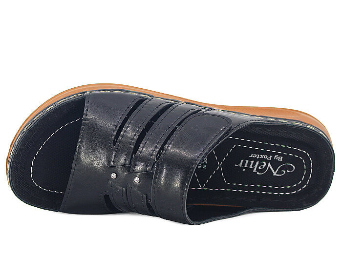 Foxter Zenne Z-4520 Nehir Monta Kutulu Günlük Terlik Siyah - 2