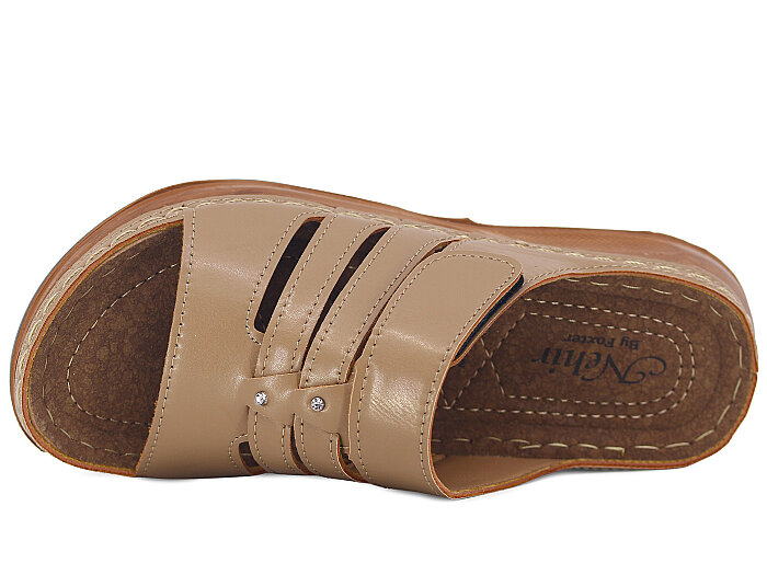 Foxter Zenne Z-4520 Nehir Monta Kutulu Günlük Terlik Vizon - Foxter (1)