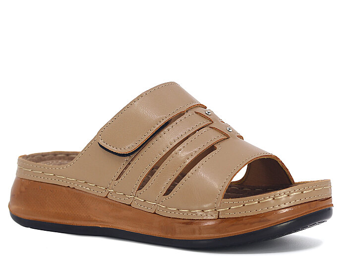 Foxter Zenne Z-4520 Nehir Monta Kutulu Günlük Terlik Vizon - Foxter