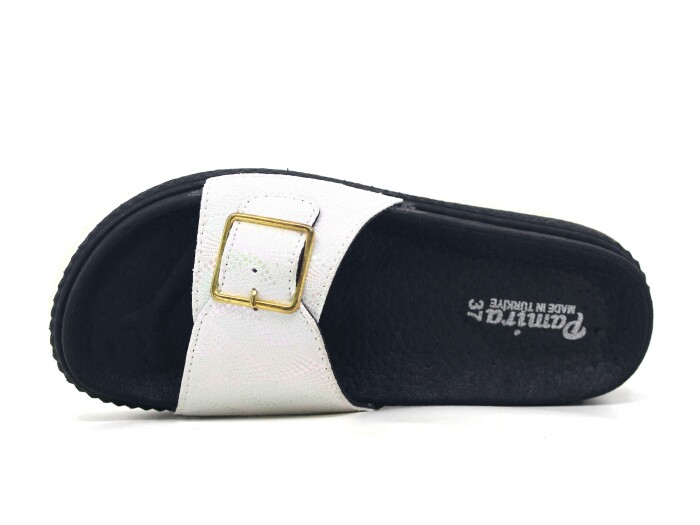 Foxter Zenne Z-9021 Tek Toka Köpük Taban Kutulu Günlük Terlik Beyaz - Foxter (1)