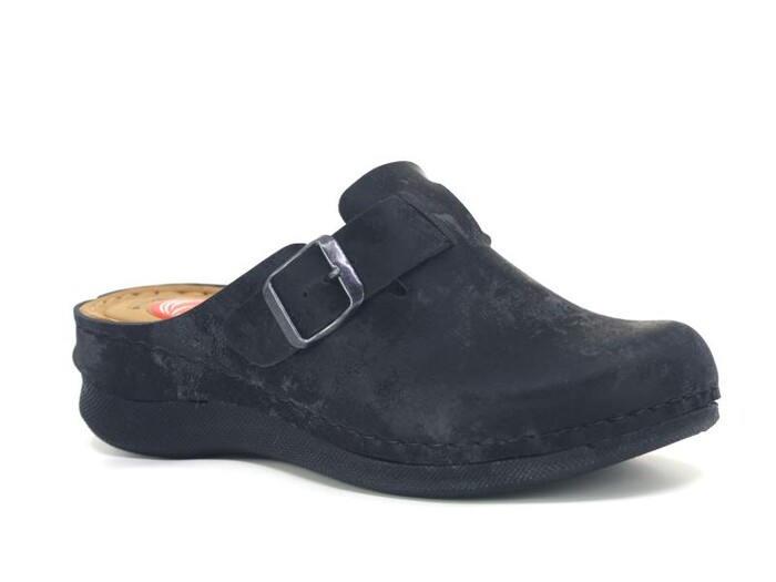 Foxter Zenne ZS-611 Monta Kutulu Kapalı Terlik Siyah Galaksi - Foxter