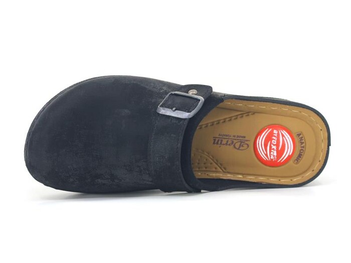 Foxter Zenne ZS-624 Kutulu Burnu Kapalı Terlik Siyah Galaksi - Foxter (1)