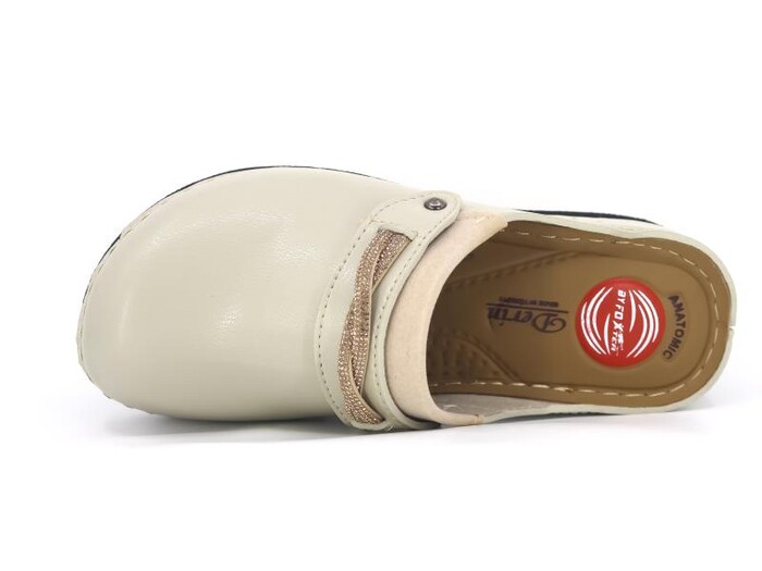 Foxter Zenne ZS-635 Kutulu Burnu Kapalı Terlik Bej - Foxter (1)