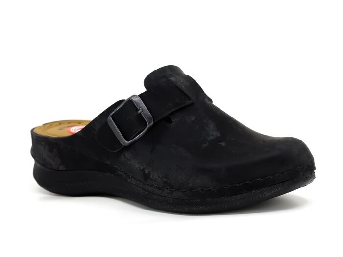 Foxter Zenne ZS-648 Monta Kutulu Kapalı Terlik Siyah Galaksi - Foxter